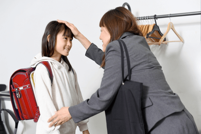 仕事を両立させている母