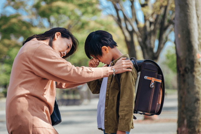母子分離不安で不登校になる男の子
