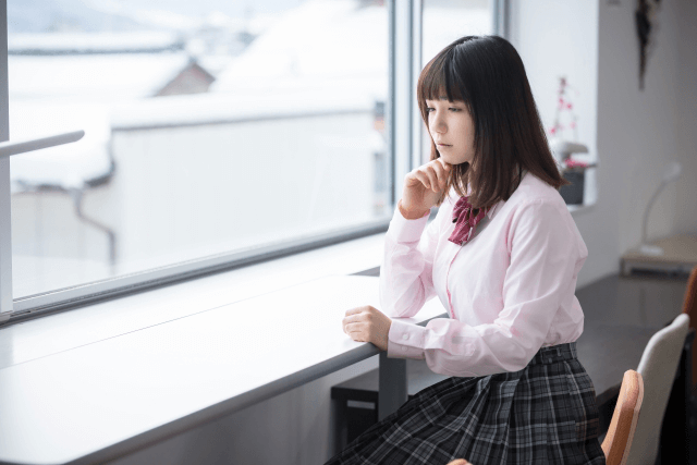 不登校経験がある女の子