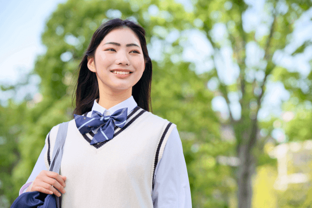 通信制高校に通う女の子